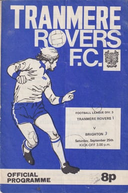 Tranmere Rovers v Brighton & Hove Albion Match Programme 1976-09-25